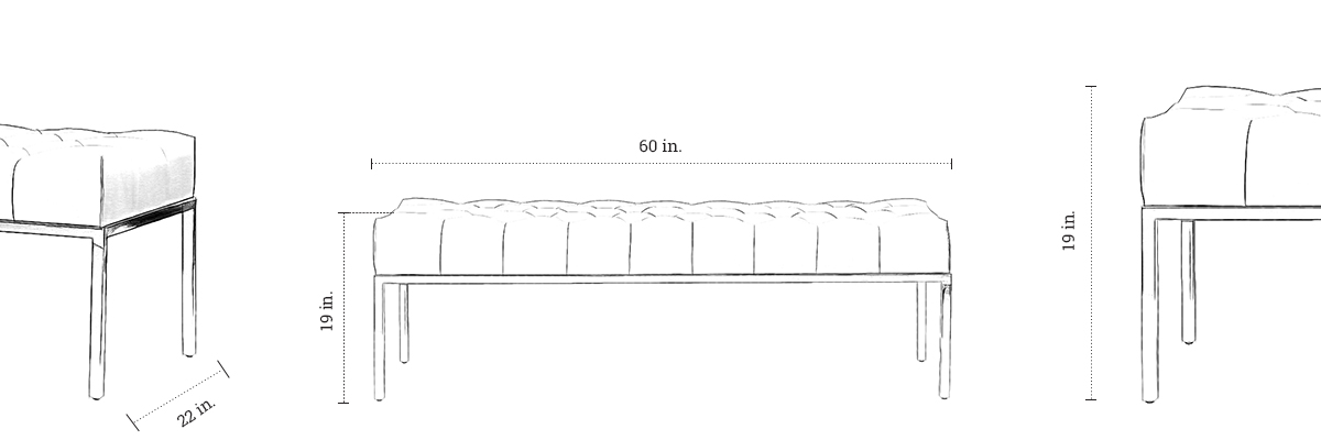 Victoria Bench dimensions