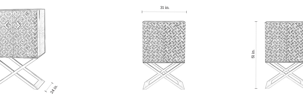Clinton Bar Cabinet dimensions