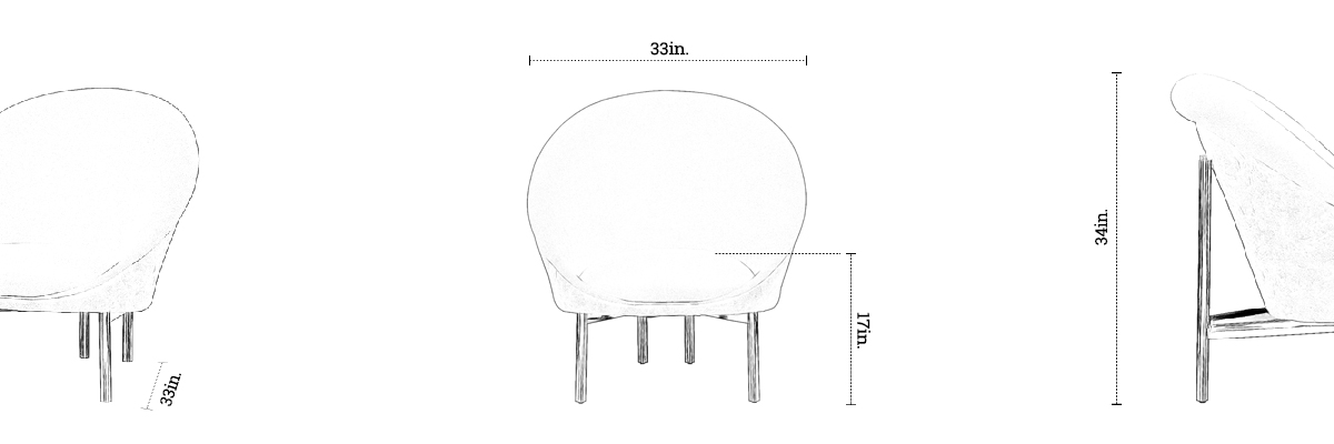 Oliver Leisure Chair dimensions
