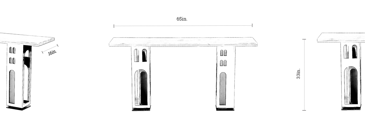 Stonetower Console dimensions