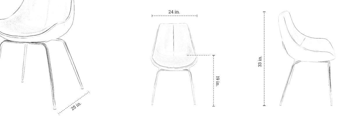 Claire Chair dimensions