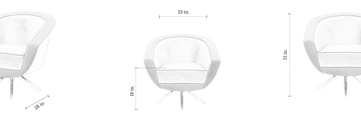 Heather Lounge Chair dimensions