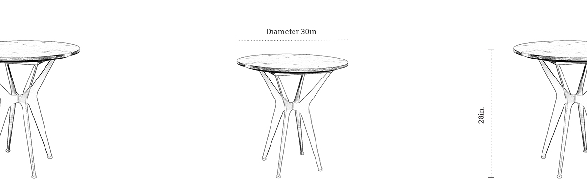 Lloyd Dining Table dimensions