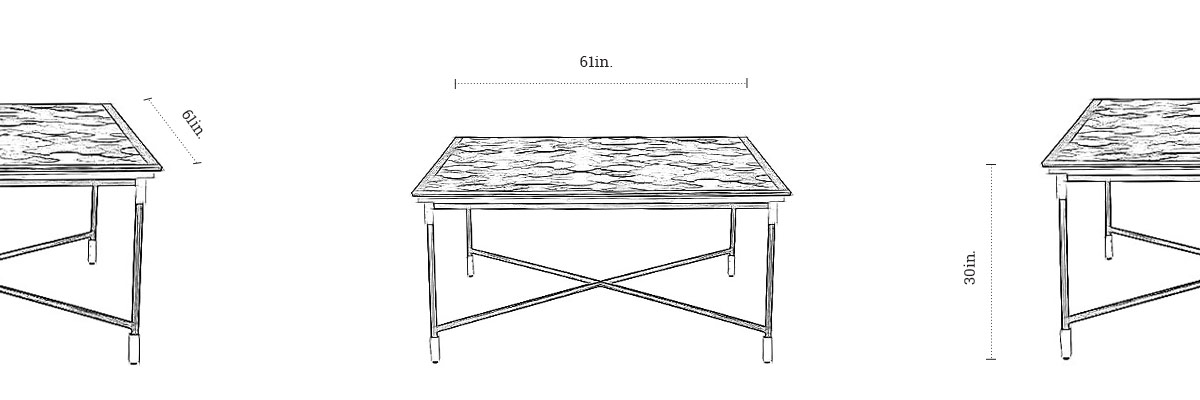 Venation Dining Table dimensions