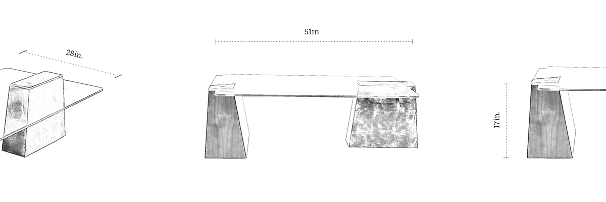 Dalliance Coffee Table dimensions