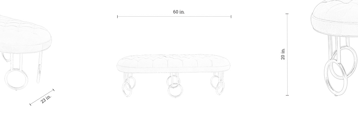 Cirque Bench dimensions