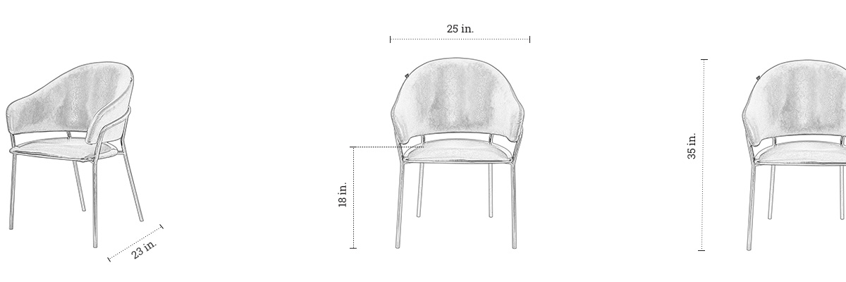 Marcella Chair dimensions