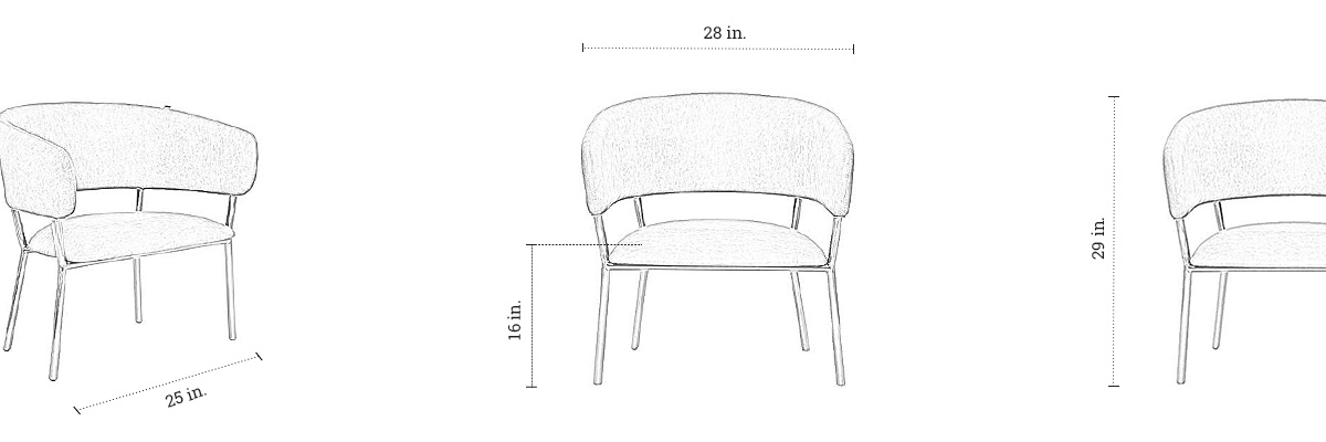 Avery Chair dimensions