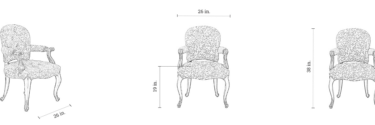 Sage Armchair dimensions