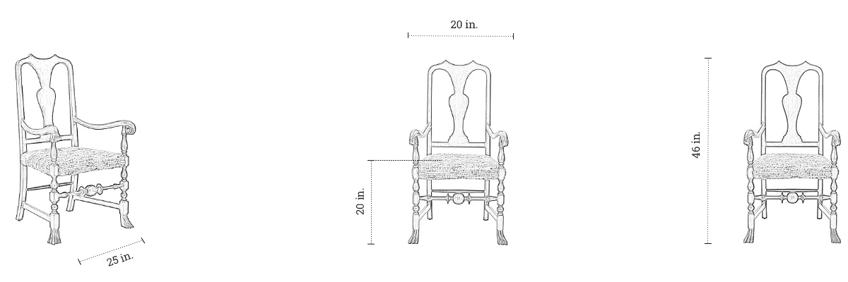 Russel Armchair dimensions