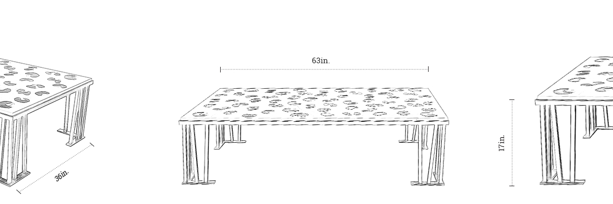 Kimberly Coffee Table dimensions