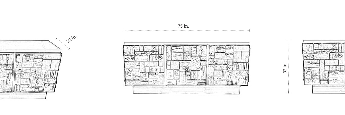 Everton Sideboard dimensions