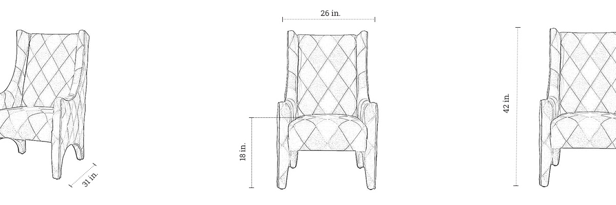 Kiara Chair dimensions