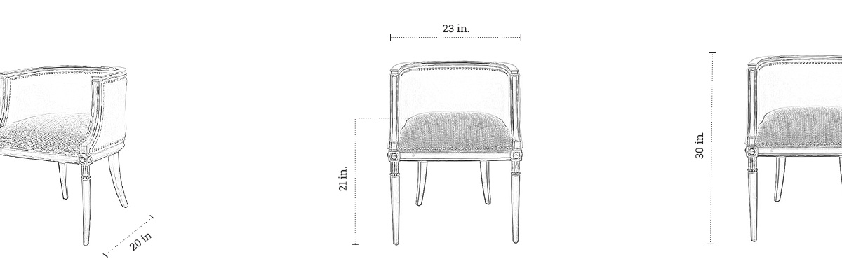 Mia Chair dimensions