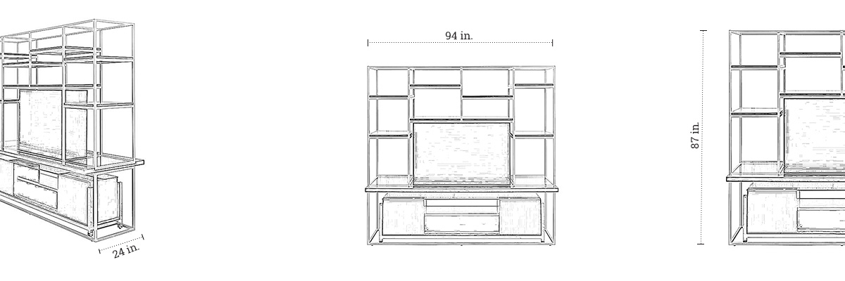 Artin TV Unit dimensions
