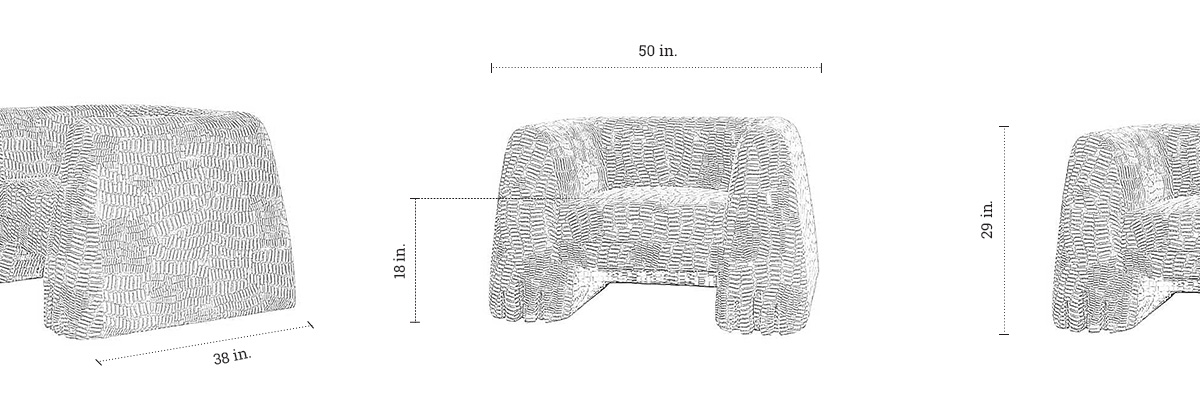 S & N Husk Lounge Chair dimensions