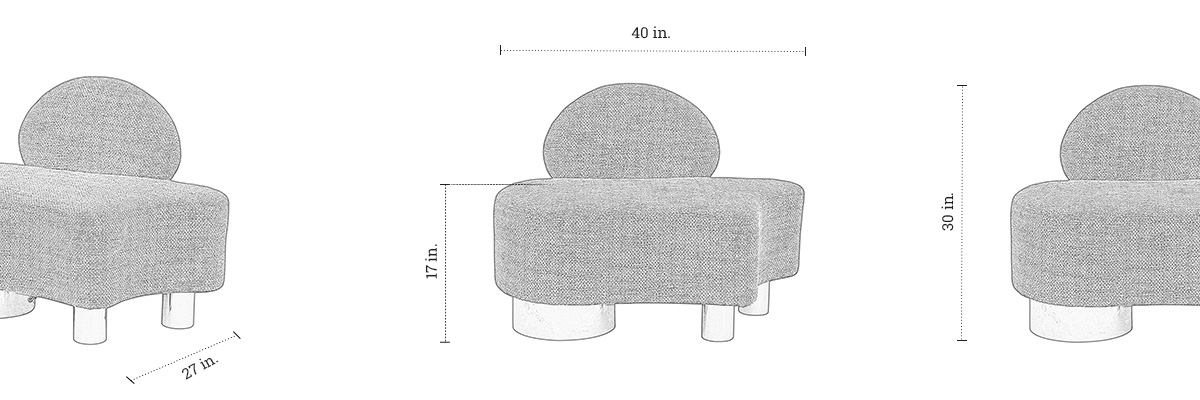 Voguish Chair dimensions