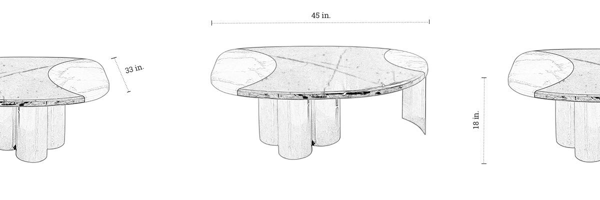 Dark Knight Coffee Table dimensions