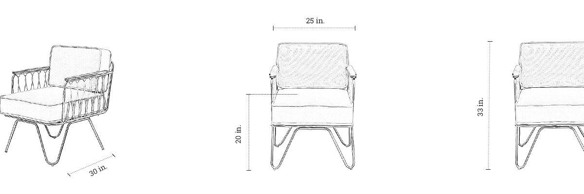 Jameson Chair dimensions