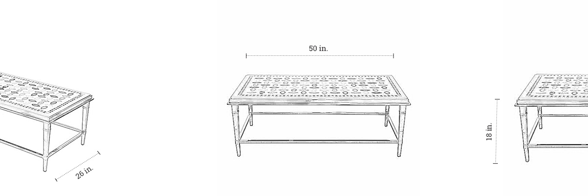 Boston Coffee Table dimensions