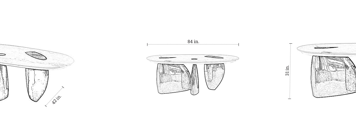Infinity Dining Table dimensions