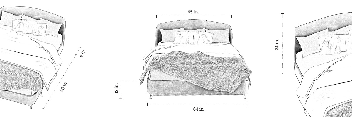 Kendall Bed dimensions
