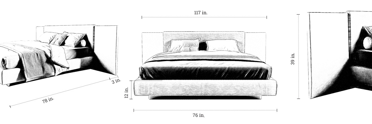 Waverly Bed dimensions