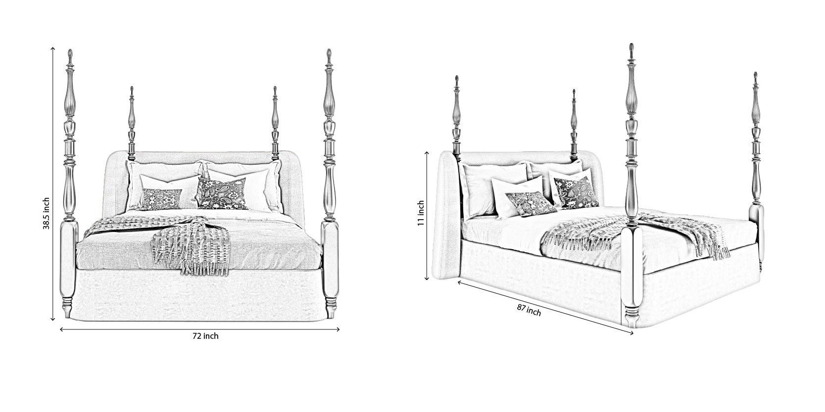 Vista Bed dimensions