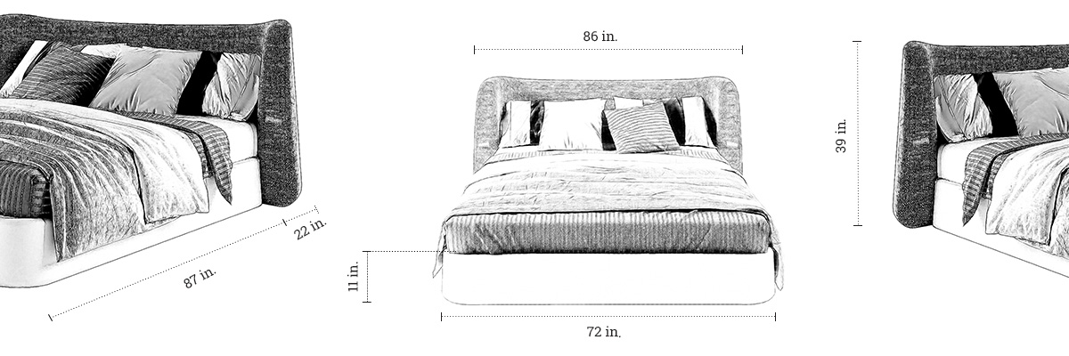 Harper Bed dimensions