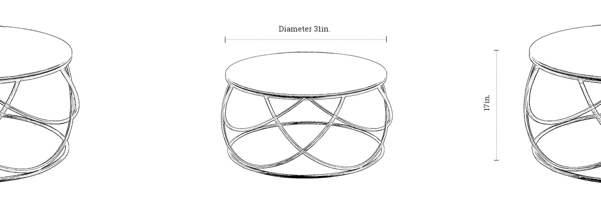 Aldene Coffee Table dimensions