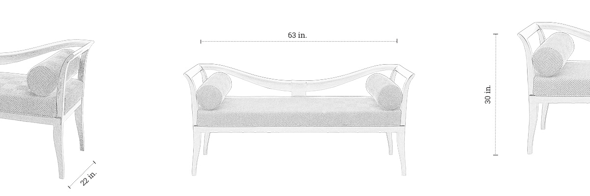 Fallon Bench dimensions