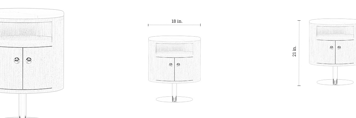 Magnum Bedside Table dimensions