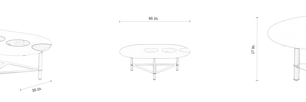 Dice Coffee Table dimensions