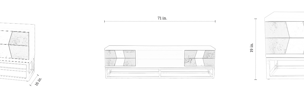 Lowell Tv Unit dimensions