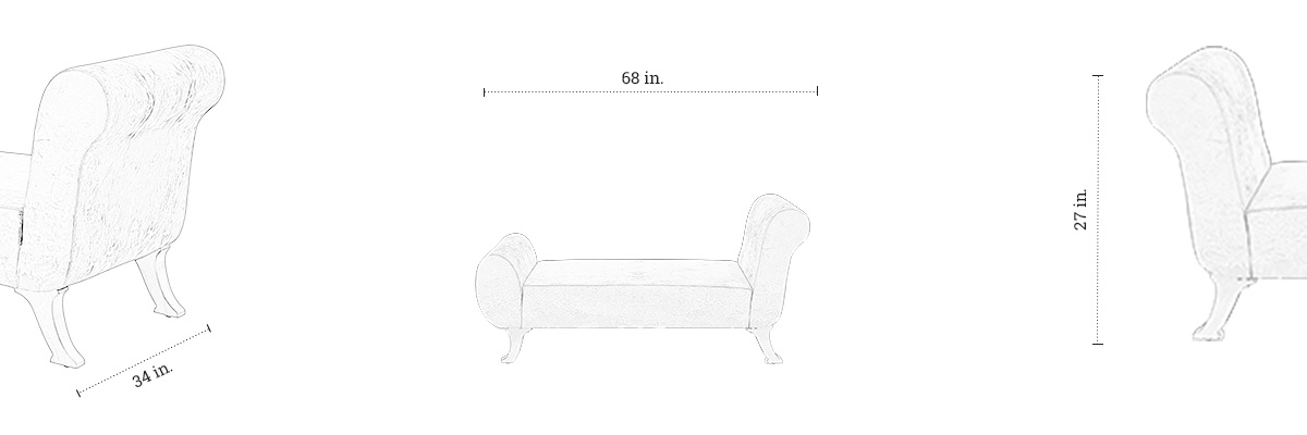 Drake Chaise Lounge dimensions