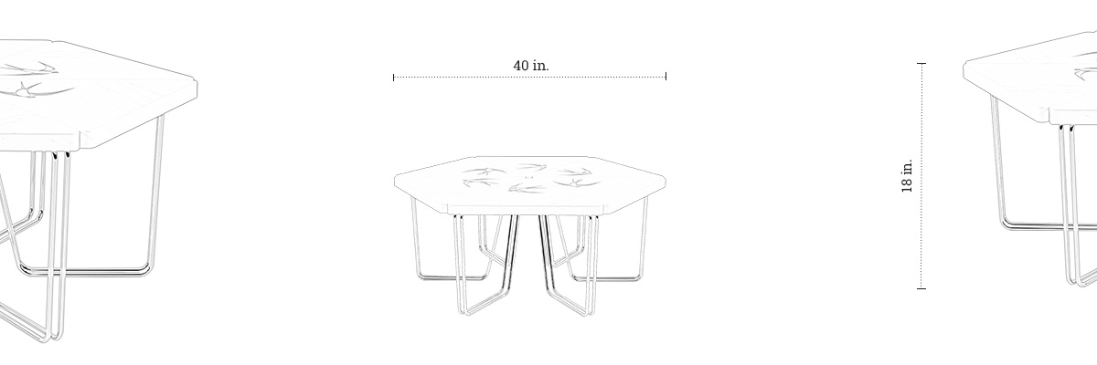 Bermuda Coffee Table dimensions