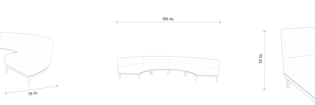 Azure Sofa dimensions