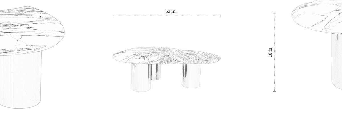 Aquilia Coffee Table (Set of 3) dimensions