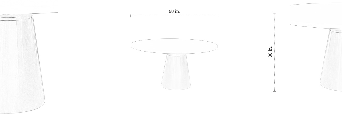Apus Dining Table dimensions