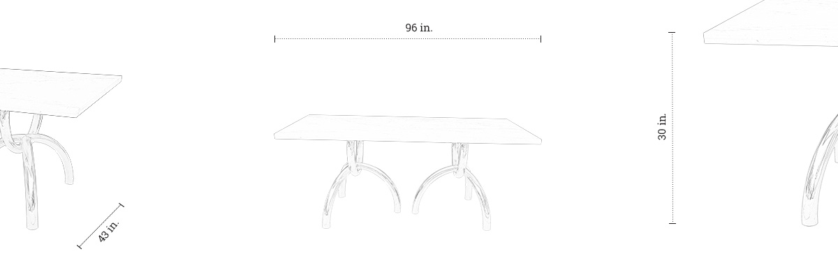 Antilla Dining Table dimensions