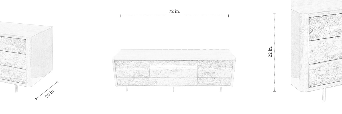 Fleck Tv Unit dimensions