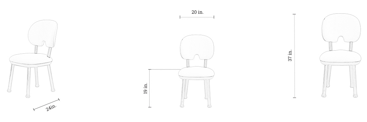 Enzo Chair dimensions