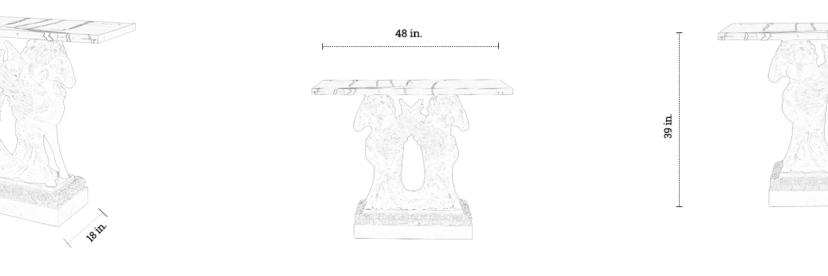Sheep Console Table dimensions