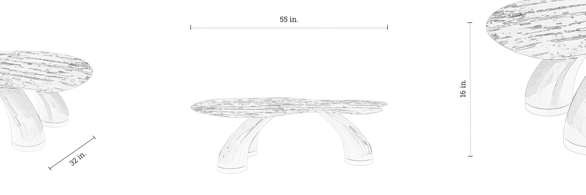 Andy Coffee Table dimensions