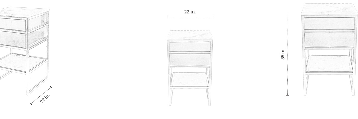 Collins Vanity dimensions