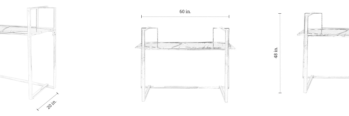 Glimmer Vanity dimensions