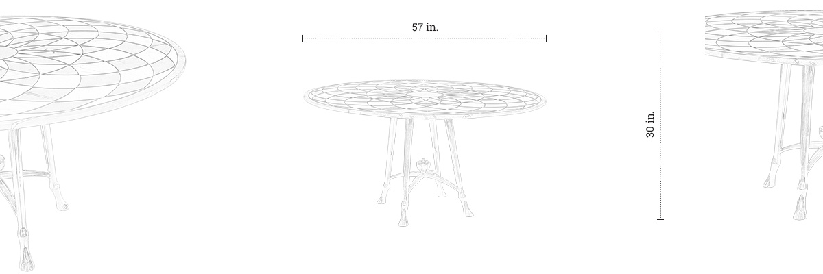 Fraser Dining Table dimensions