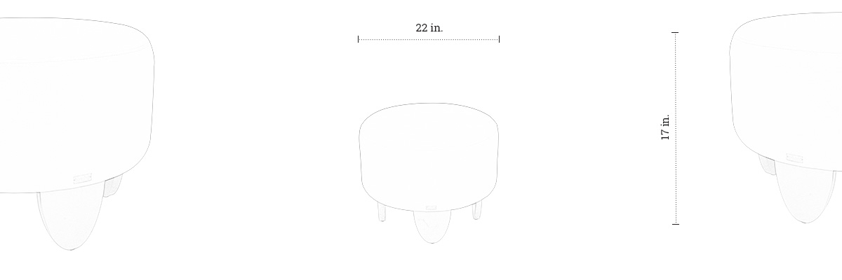 Penguin Stool dimensions