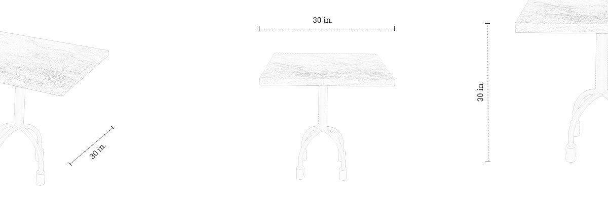 Nautical Anchored Dining Table dimensions