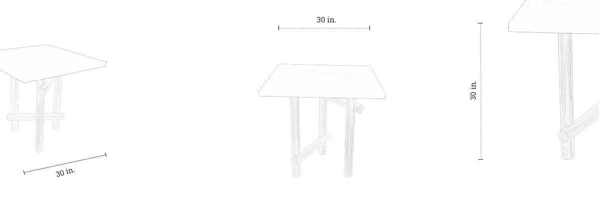 Alabaster Dining Table dimensions